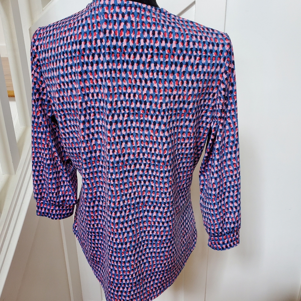 Multicolor Patterned Long Sleeve Top - Picture 3 of 3